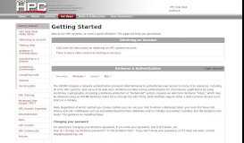 
							         Getting Started - HPC Centers								  
							    