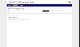 
							         Getting Started : JHHS myLearning Design								  
							    