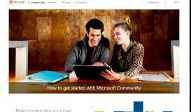 
							         Getting Started - Microsoft Community								  
							    