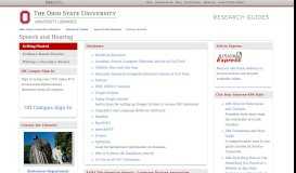 
							         Getting Started - Speech and Hearing - Research Guides at Ohio State ...								  
							    