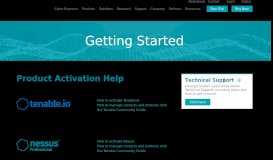 
							         Getting Started | Tenable®								  
							    