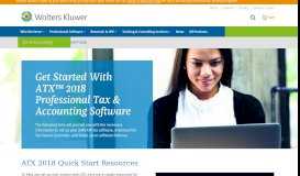 
							         Getting Started with ATX™ 2018 | Wolters Kluwer								  
							    