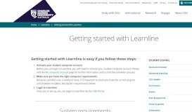 
							         Getting started with Learnline | Charles Darwin University								  
							    