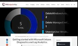 
							         Getting started with Microsoft Intune Diagnostics and Log Analytics ...								  
							    