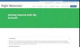 
							         Getting Started with My Account | Right Networks								  
							    