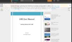 
							         Getting started with NUST LMS								  
							    