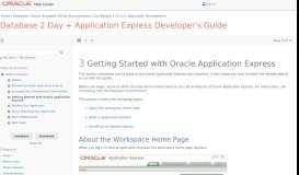
							         Getting Started with Oracle Application Express - Oracle Docs								  
							    