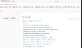 
							         Getting Started with Oracle JET Web Application Development								  
							    
