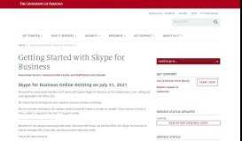 
							         Getting Started with Skype for Business | Information Technology ...								  
							    