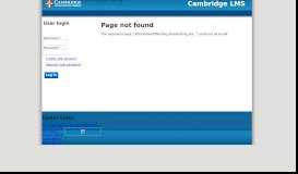 
							         Getting started with the Cambridge LMS								  
							    