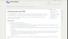 
							         Getting started with VRM [Victron Energy]								  
							    