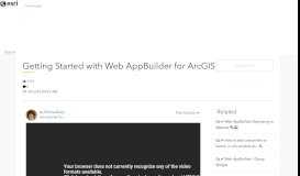 
							         Getting Started with Web AppBuilder for ArcGIS | GeoNet								  
							    