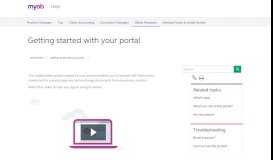 
							         Getting started with your portal - Client Portal - MYOB Help Centre								  
							    
