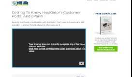 
							         Getting To Know HostGator's Customer Portal And cPanel								  
							    