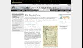 
							         Getty Research Portal™ (Getty Research Institute) - The Getty								  
							    