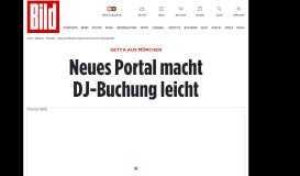 
							         getya aus München - Neues Portal macht DJ-Buchung leicht - Bild.de								  
							    