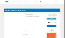
							         GFI Partner Portal								  
							    