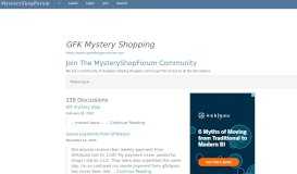 
							         GFK Mystery Shopping: Discussions @ MysteryShopForum.com								  
							    