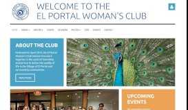 
							         GFWC El Portal Woman's Club - HOME								  
							    