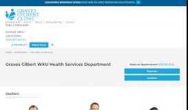 
							         GGC@WKU | Located at WKU Health Services | Graves Gilbert Clinic								  
							    