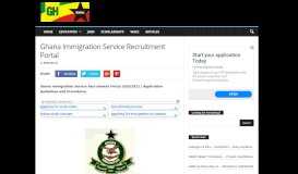 
							         Ghana Immigration Service Recruitment Portal | Application ...								  
							    