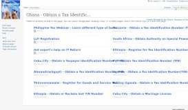 
							         Ghana - Obtain a Tax Identification Number (TIN) - Wikiprocedure								  
							    