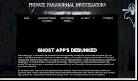 
							         Ghost App's debunked, haunted, investigations, paranormal								  
							    