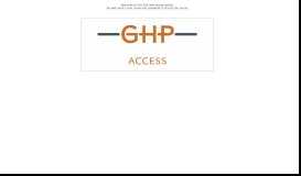 
							         GHP Access - The GHP WebNative Portal								  
							    