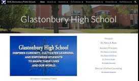 
							         GHS, Glastonbury Public Schools - Google Sites								  
							    