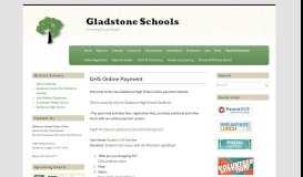 
							         GHS Online Payment | Gladstone Schools								  
							    