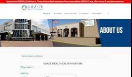 
							         GHS since 2006 | Excellence in Healthcare | Grace | Lubbock								  
							    