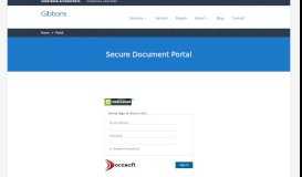 
							         Gibbons Accountants Secure Document Portal - Docusoft								  
							    
