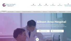 
							         Gibson Area Hospital								  
							    