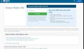 
							         Gibson Water Inc (IN): Login, Bill Pay, Customer Service and Care ...								  
							    