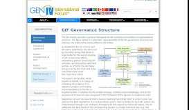 
							         GIF Governance Structure - GIF Portal								  
							    