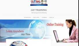 
							         GIF TRAINING – Web Hosting and Online Marketing								  
							    