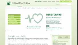 
							         Gifford Health Care – Caring for you…for life.								  
							    