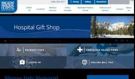 
							         Gift Shop | Marcus Daly Memorial Hospital								  
							    