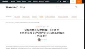
							         Gigamon & ExtraHop - Cloud(y) Conditions Don't Have to Mean ...								  
							    