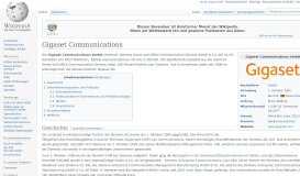 
							         Gigaset Communications – Wikipedia								  
							    