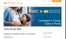 
							         Gila Bend WIC - Adelante Healthcare								  
							    