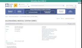
							         GILA REGIONAL MEDICAL CENTER (GRMC) - Medical Home Portal								  
							    