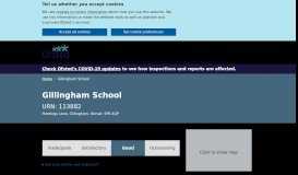 
							         Gillingham School - Ofsted								  
							    