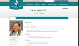 
							         Gina Perri, MD | Physicians' Clinic of Iowa, P.C.								  
							    