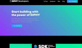 
							         GIPHY for Developers								  
							    
