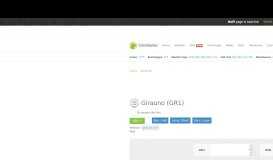 
							         Girauno (GR1) price, marketcap, chart, and fundamentals info ...								  
							    