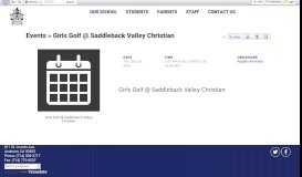 
							         Girls Golf @ Saddleback Valley Christian • Events - Anaheim HS								  
							    
