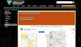 
							         GIS Data Oregon/Washington BLM - Bureau of Land Management								  
							    