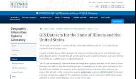 
							         GIS Datasets for the State of Illinois and the United States ...								  
							    
