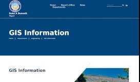 
							         GIS Information — City of Terre Haute Government								  
							    